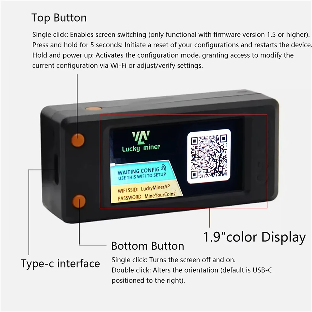 Hot Sale For New Lucky Miner LV02 Nerdminer Bitcoin Miner SOLO Lotto Machine BTC Winning Machine Bitcoin Miner 75KH/S
Hot Sale For New Lucky Miner LV02 Nerdminer Bitcoin Miner SOLO Lotto Machine BTC Winning Machine Bitcoin Miner 75KH/S