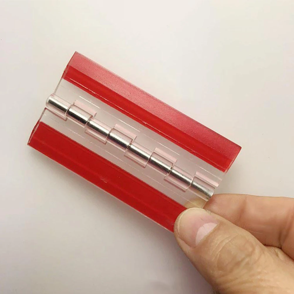 Self Adhesive 5 Pcs Clear Folding Hinges Clear Acrylic Transparent Folding Mini Hardware Plastic Joint Durable
Self Adhesive 5 Pcs Clear Folding Hinges Clear Acrylic Transparent Folding Mini Hardware Plastic Joint Durable