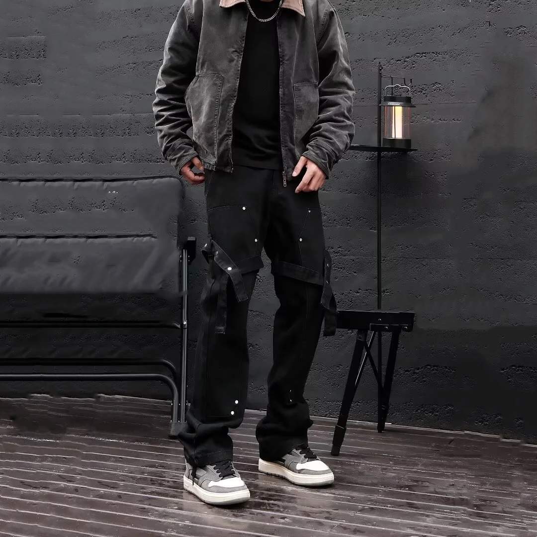 Свободные прямые джинсы с винтажной талией, мужские осенние джинсы больших размеров 300, Pou Bla High Street, функциональные повседневные длинные брюки...
Свободные прямые джинсы с винтажной талией, мужские осенние джинсы больших размеров 300, Pou Bla High Street, функциональные повседневные длинные брюки...