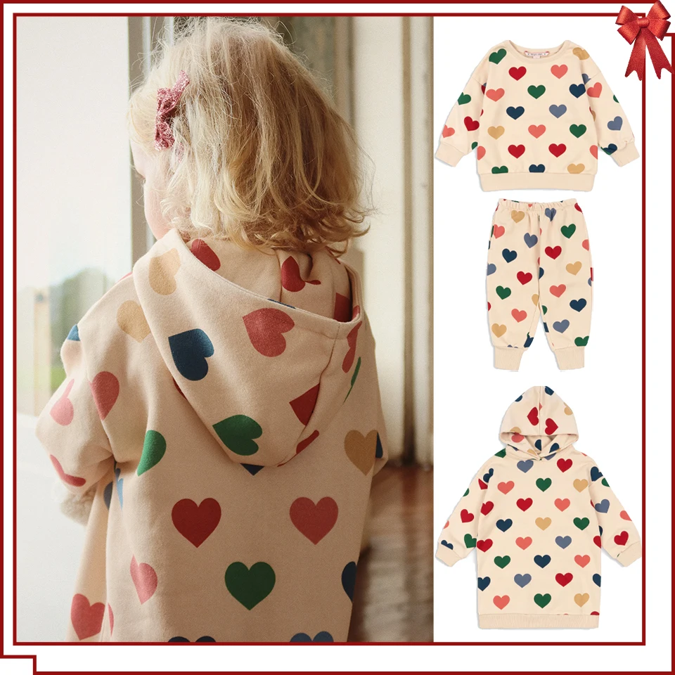 2025 New KS Girls Heart Full Print Sweatshirt Dress Boys Hoodies Sweatpants Suit Kids Outwear Pants Children Outfit Clothes Set
2025 New KS Girls Heart Full Print Sweatshirt Dress Boys Hoodies Sweatpants Suit Kids Outwear Pants Children Outfit Clothes Set