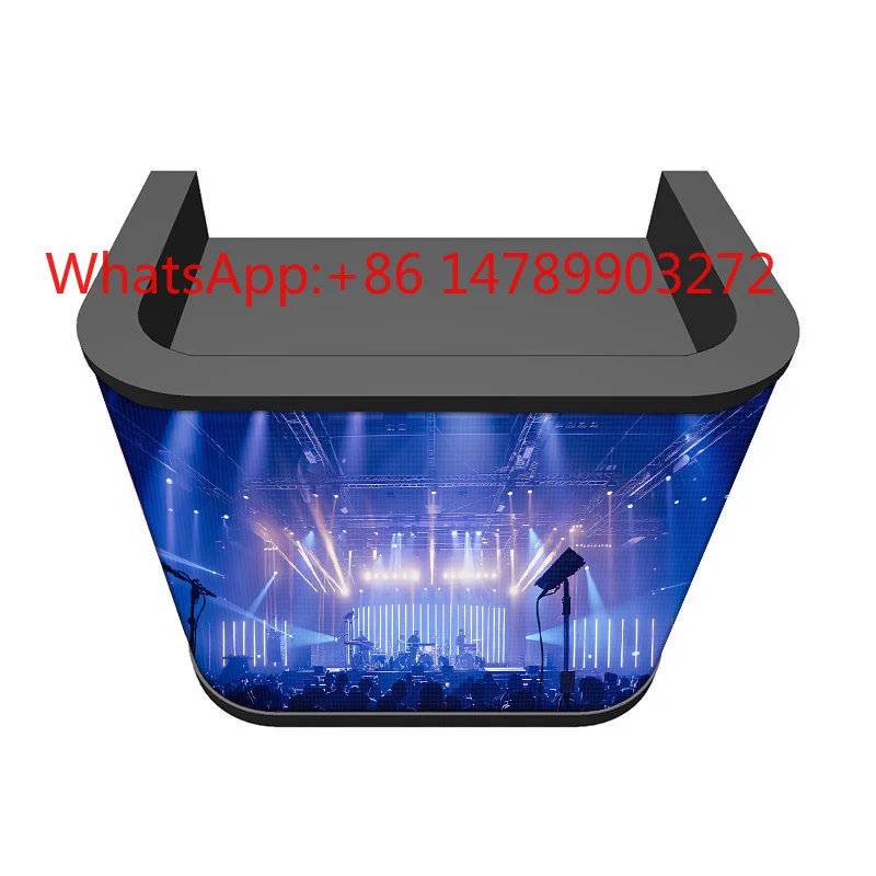 Customized Size Curved LED Screen DJ Booth Events Foldable DJ Station Desk Stand Table Portable 4K HDR10+ Full Color Display
Customized Size Curved LED Screen DJ Booth Events Foldable DJ Station Desk Stand Table Portable 4K HDR10+ Full Color Display