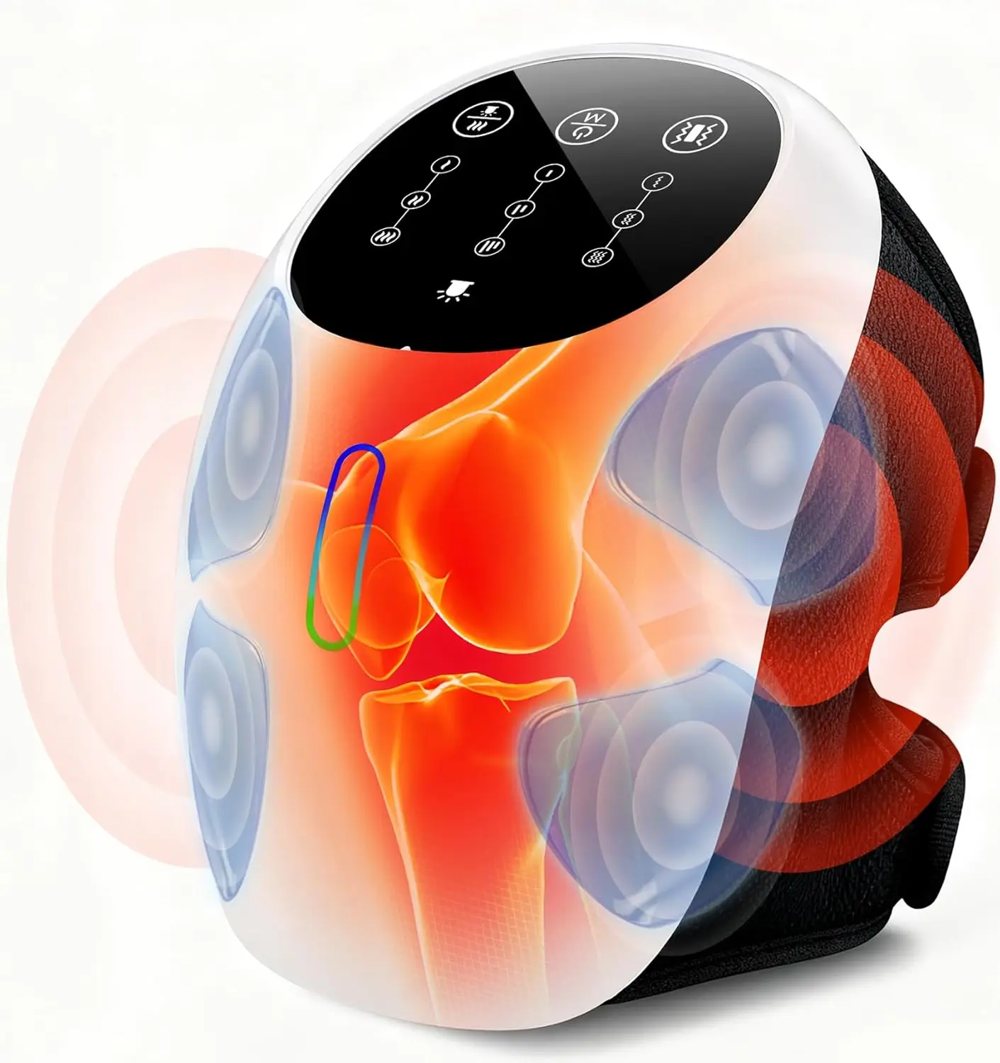 360° Cordless Knee Massager with Instant Heat & Red Light Therapy, Adjustable for Joint Comfort
360° Cordless Knee Massager with Instant Heat & Red Light Therapy, Adjustable for Joint Comfort
