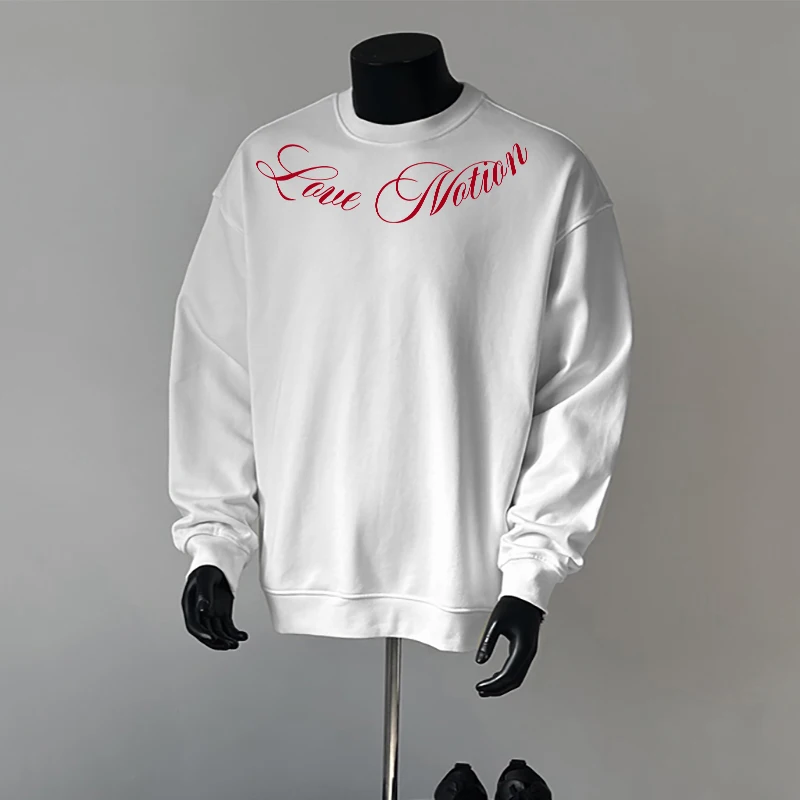 Trendy White Simple Letter Print round Neck Hoodie Men's Autumn Winter Loose Thickened Silver Velvet Top Youth Fashion
Trendy White Simple Letter Print round Neck Hoodie Men's Autumn Winter Loose Thickened Silver Velvet Top Youth Fashion