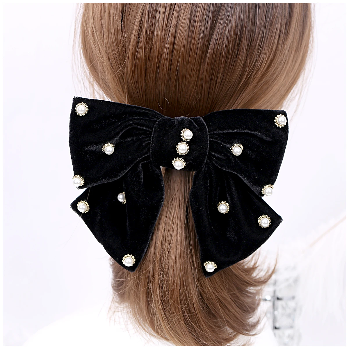 HAHA&TOTO New Handmade Bowknot Hairclips for Women Rhinestones and Pearls Big Size Hairpins Barrette Hair Accessory Hairgirps
HAHA&TOTO New Handmade Bowknot Hairclips for Women Rhinestones and Pearls Big Size Hairpins Barrette Hair Accessory Hairgirps