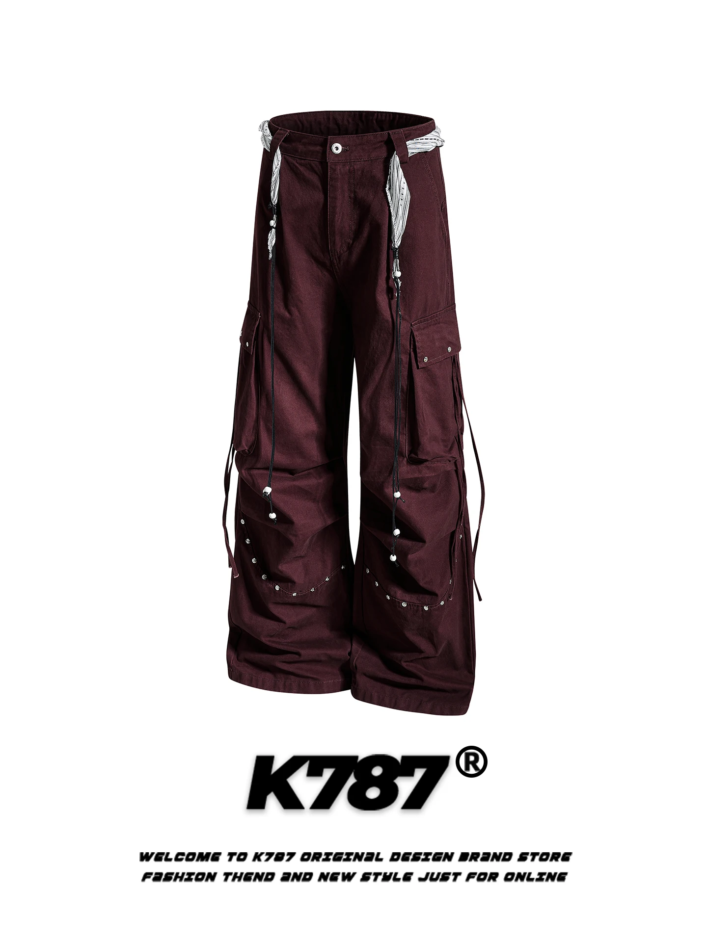 K787 American Street Sle Multi-ket Work Pants Loose Straight Leg Casual Wide Leg Floor-Length Trousers for Men And Women
K787 American Street Sle Multi-ket Work Pants Loose Straight Leg Casual Wide Leg Floor-Length Trousers for Men And Women