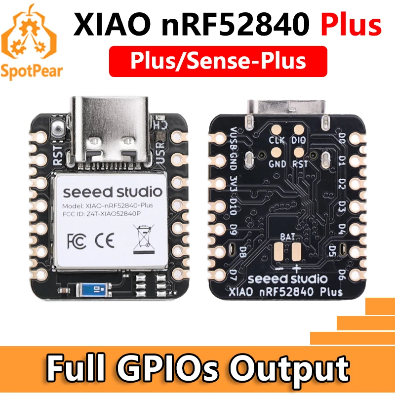 XIAO-nRF52840 Plus 20GPIO BLE Sense Tiny SuperMini Встроенный микрофон/датчик для Arduino для SeeedStudio
XIAO-nRF52840 Plus 20GPIO BLE Sense Tiny SuperMini Встроенный микрофон/датчик для Arduino для SeeedStudio