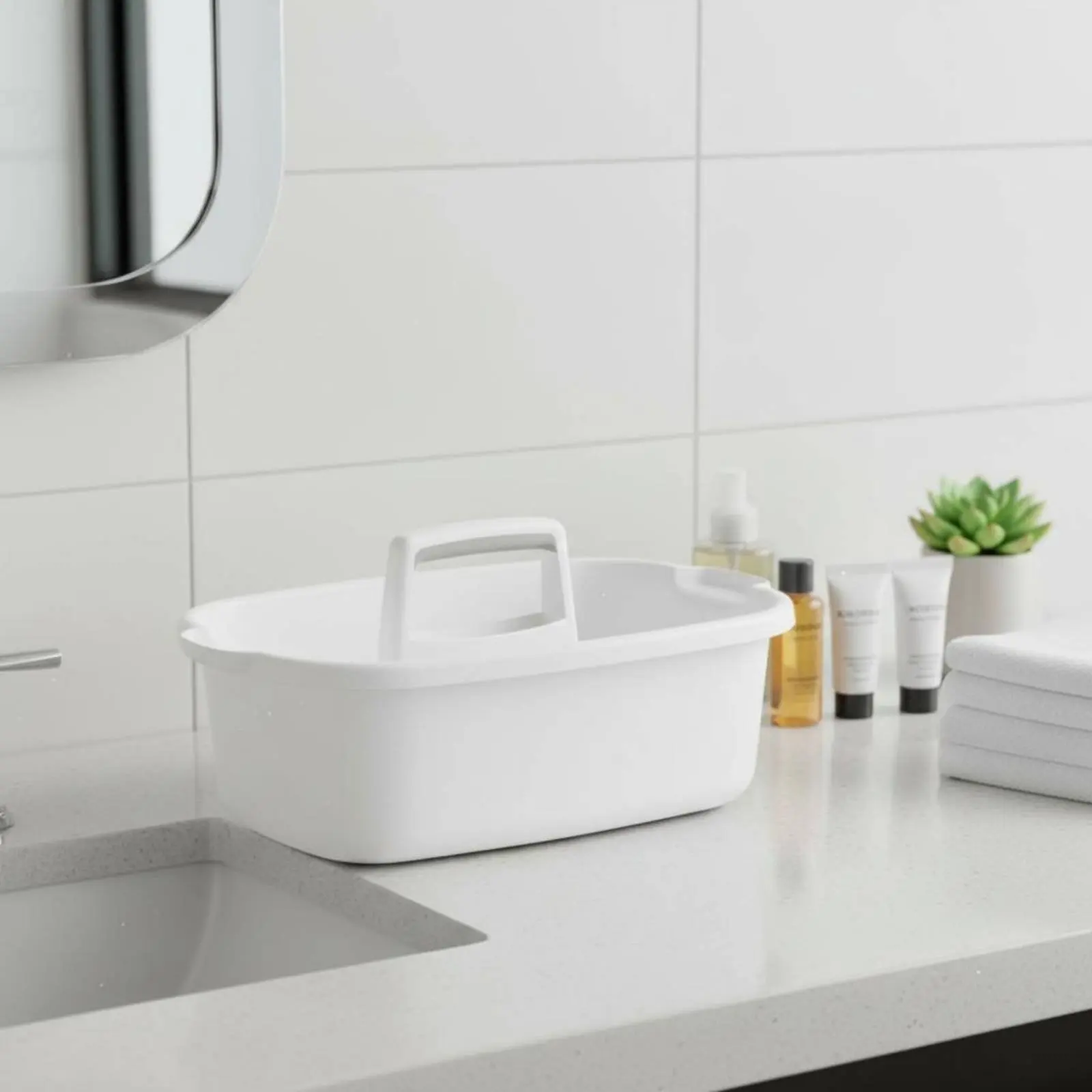 Plastic Cleaning Carrier Easy to Carry Utility Tool Bin Handled Storage Tote Long-Lasting Shower Carrier Bin PP Material
Plastic Cleaning Carrier Easy to Carry Utility Tool Bin Handled Storage Tote Long-Lasting Shower Carrier Bin PP Material