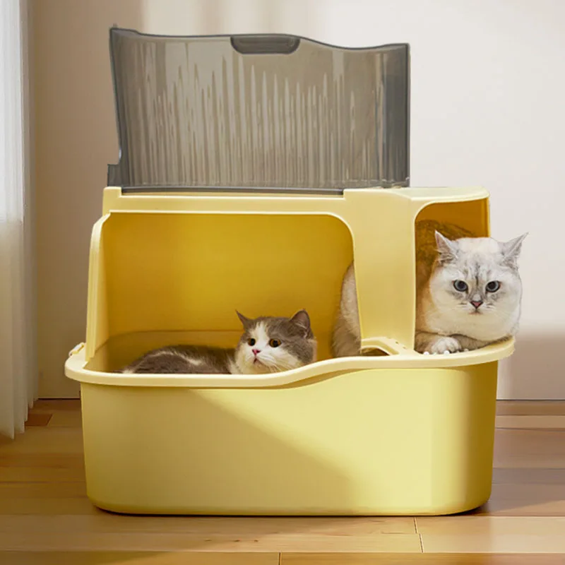 Cat Litter Box Portable Corridor Sandbox Cat Bedpan For Home Kittens Cats Easy To Carry Fully Enclosed Leak-Proof Cat Litter Box
Cat Litter Box Portable Corridor Sandbox Cat Bedpan For Home Kittens Cats Easy To Carry Fully Enclosed Leak-Proof Cat Litter Box