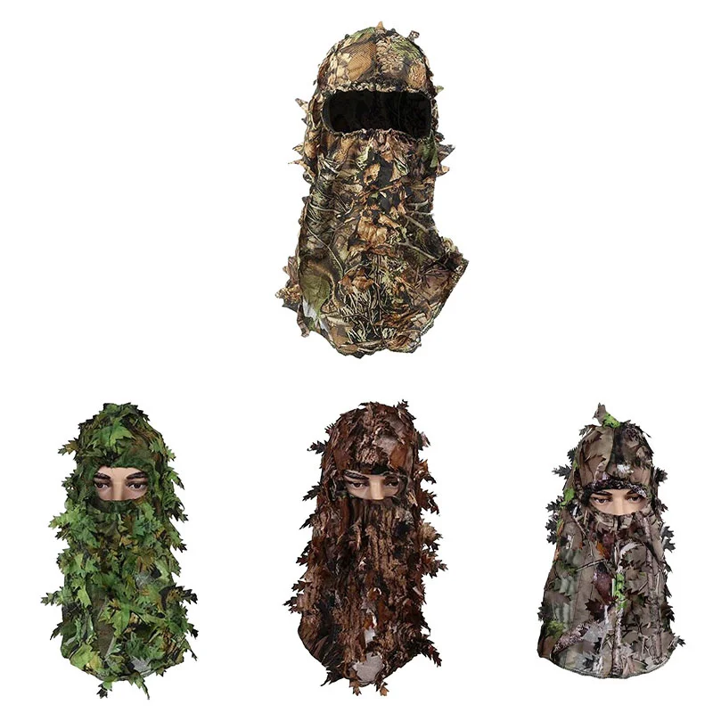 3D Leaf Camouflage Face Mask Hunting Hood Cap Camouflage Hat Camo Turkey Hunter Ghillie Hunting Apparel Accessories
3D Leaf Camouflage Face Mask Hunting Hood Cap Camouflage Hat Camo Turkey Hunter Ghillie Hunting Apparel Accessories