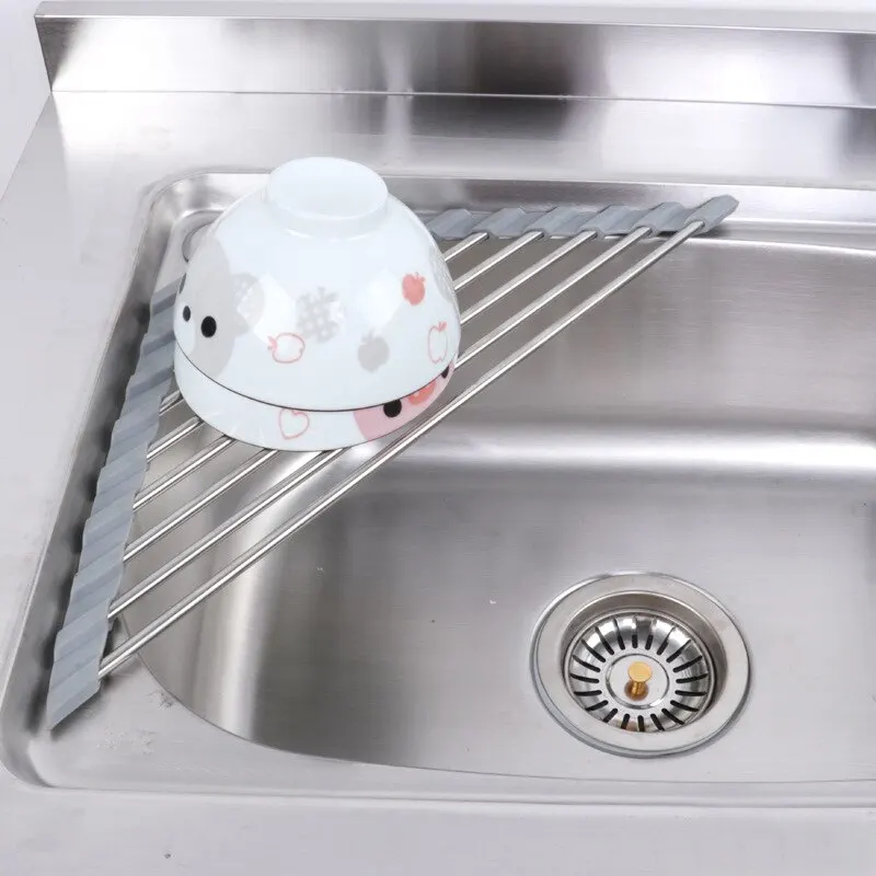 Foldable Triangular Sink Filter Rack Stainless Steel Water Drain Storage for Bowls Chopsticks Vegetable Fruit
Foldable Triangular Sink Filter Rack Stainless Steel Water Drain Storage for Bowls Chopsticks Vegetable Fruit