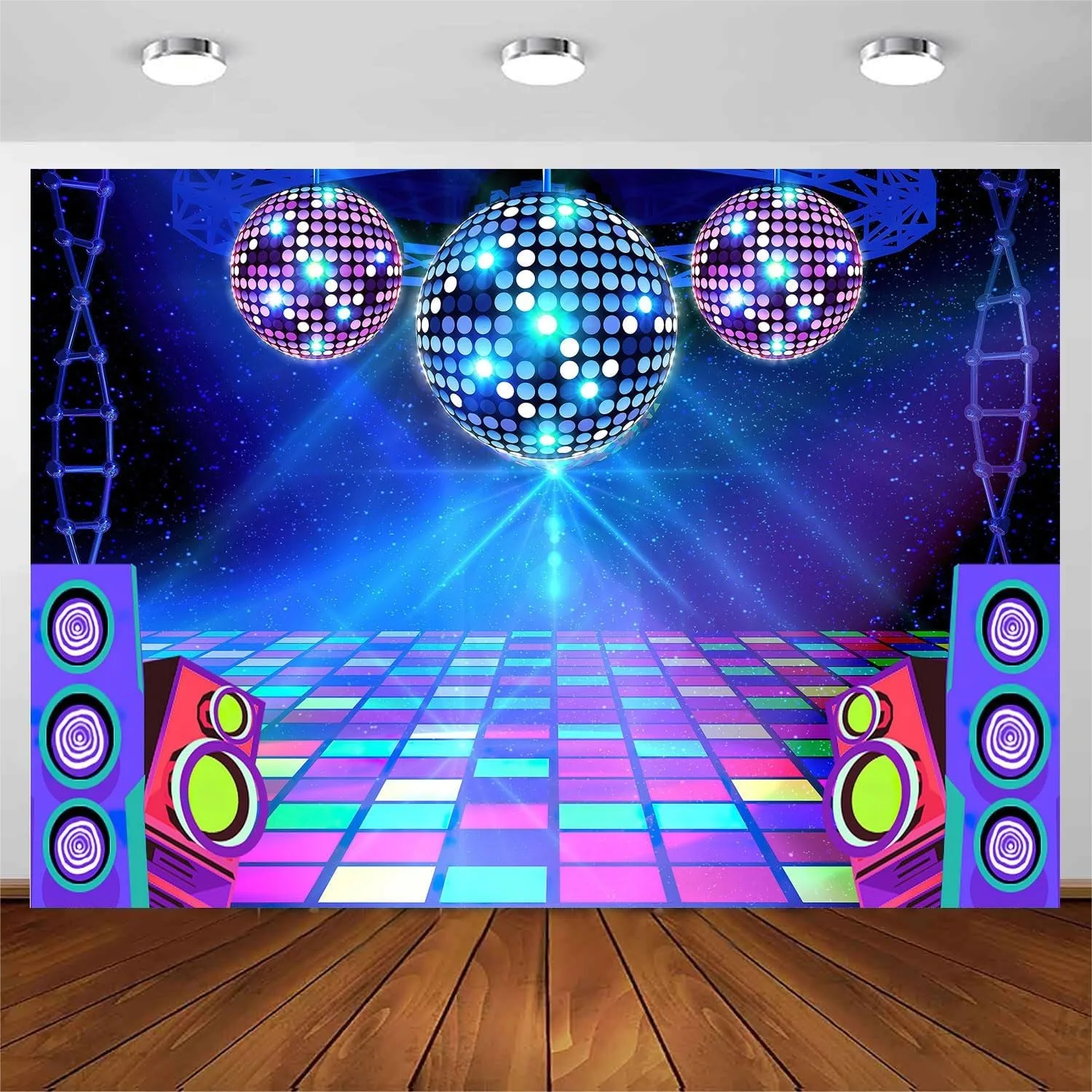 Disco Backdrop 7x5 ft Retro Glow Party Theme Stage Dance Background for Birthday Prom Photo Props Polyester Red
Disco Backdrop 7x5 ft Retro Glow Party Theme Stage Dance Background for Birthday Prom Photo Props Polyester Red