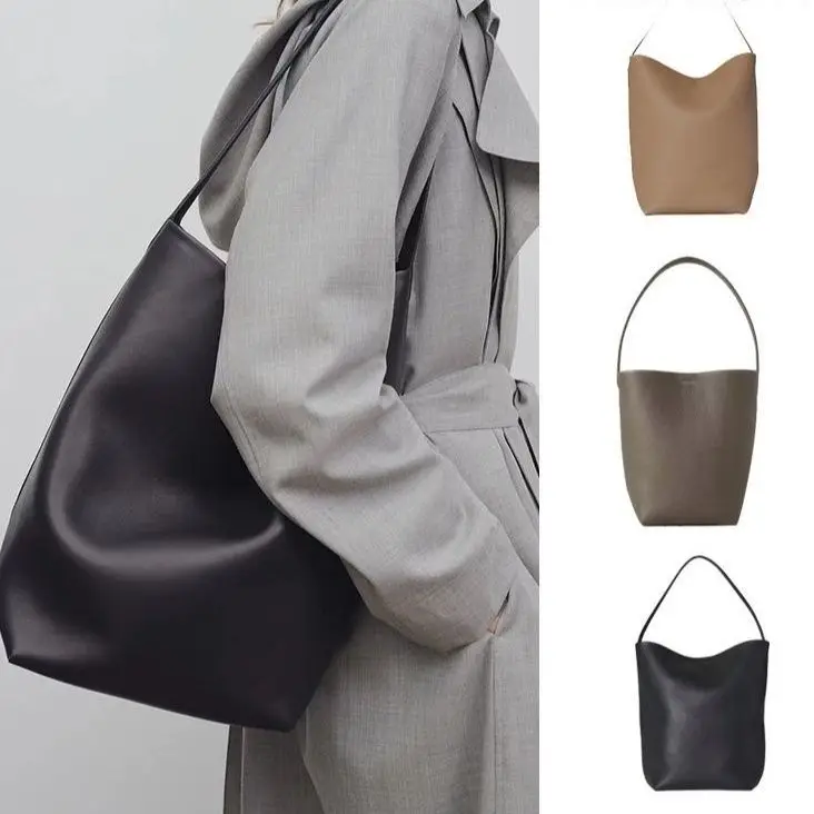 Bucket Bag Genuine Leather Large Capacity Bag Soft Leather High-end Commuter Tote Women's Shoulder Handbag
Bucket Bag Genuine Leather Large Capacity Bag Soft Leather High-end Commuter Tote Women's Shoulder Handbag