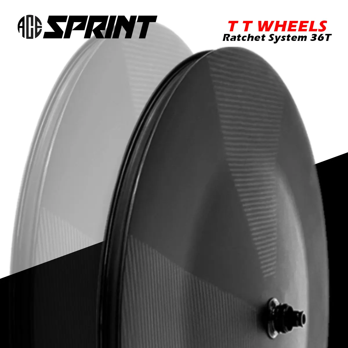 ACESPRINT 3 Spoke Or Triathlon Disc Brake TT Wheels Ratchet System 36T Hub Ultralight 1050g Clincher Tubeless 26mm Width, Racing
ACESPRINT 3 Spoke Or Triathlon Disc Brake TT Wheels Ratchet System 36T Hub Ultralight 1050g Clincher Tubeless 26mm Width, Racing