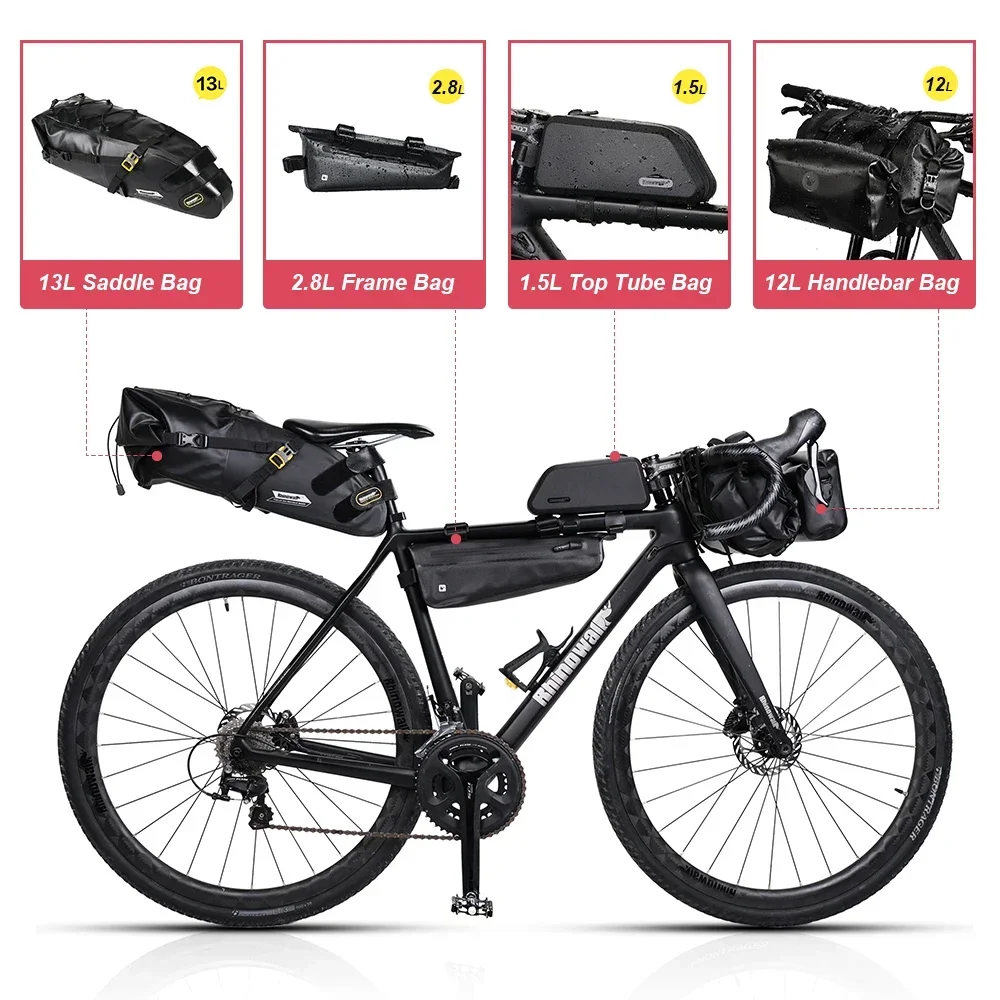 Rhinowalk Bike Bag Set Or 1PC Waterproof Handlebar Bag Pannier Saddle Bag Bicycle Seat Bag Fit MTB Road Bike Cycling Pack Set
Rhinowalk Bike Bag Set Or 1PC Waterproof Handlebar Bag Pannier Saddle Bag Bicycle Seat Bag Fit MTB Road Bike Cycling Pack Set