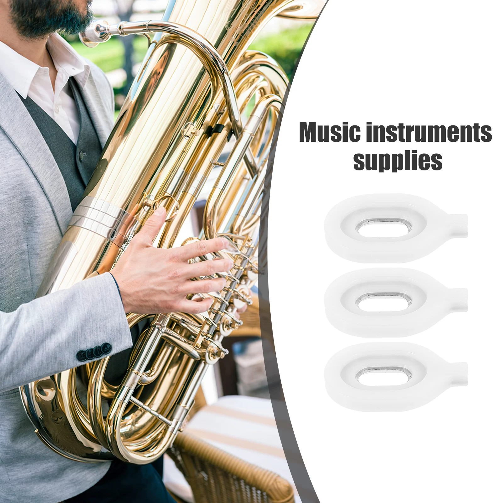 3 Pcs Number Holding Accessories Euphonium Valve Guide Instrument Replacement Part Trumpet
3 Pcs Number Holding Accessories Euphonium Valve Guide Instrument Replacement Part Trumpet