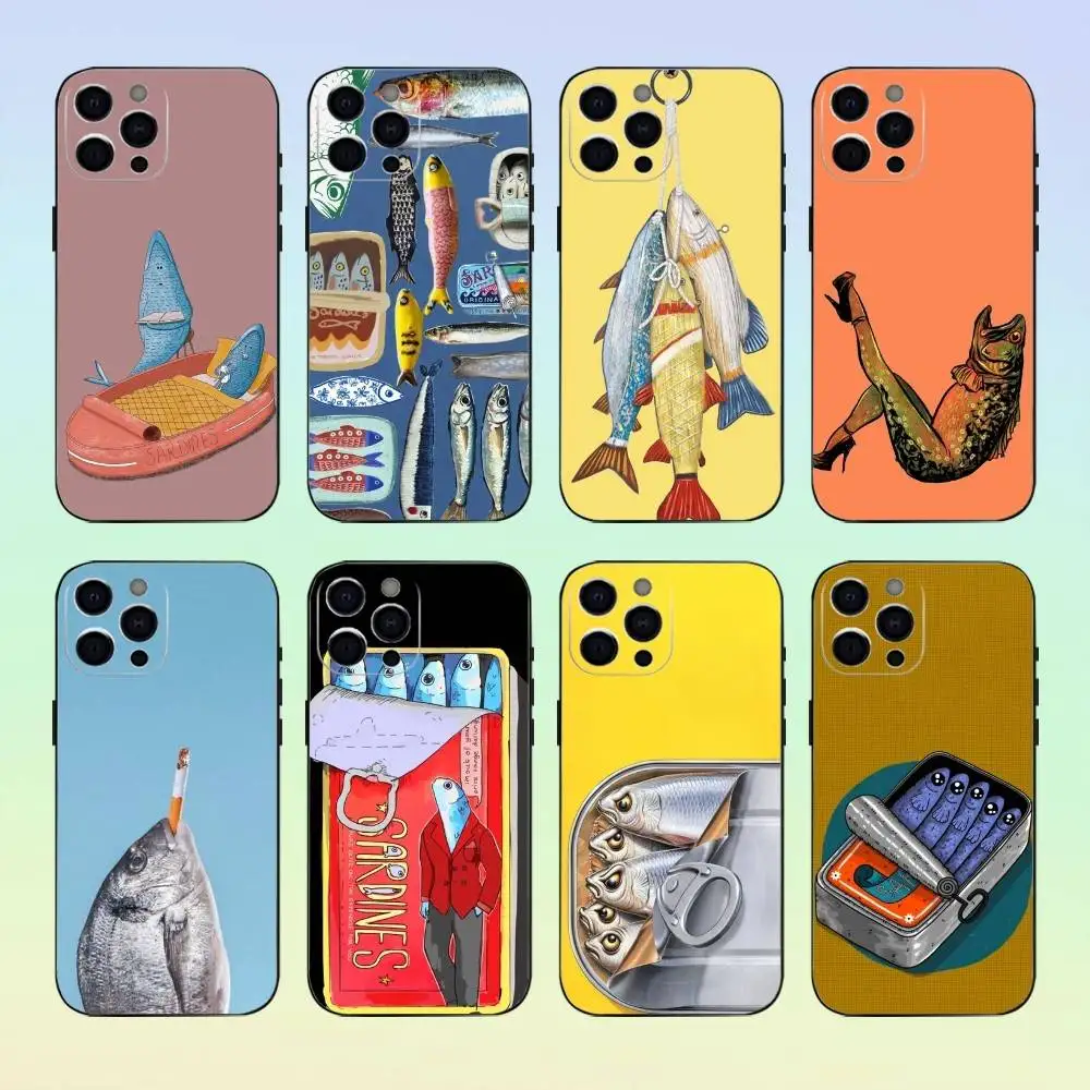 Fish Funny Sardines Phone Case For iPhone 17,16,15,14,13,12,11 ,Soft Silicone Black Cover
Fish Funny Sardines Phone Case For iPhone 17,16,15,14,13,12,11 ,Soft Silicone Black Cover