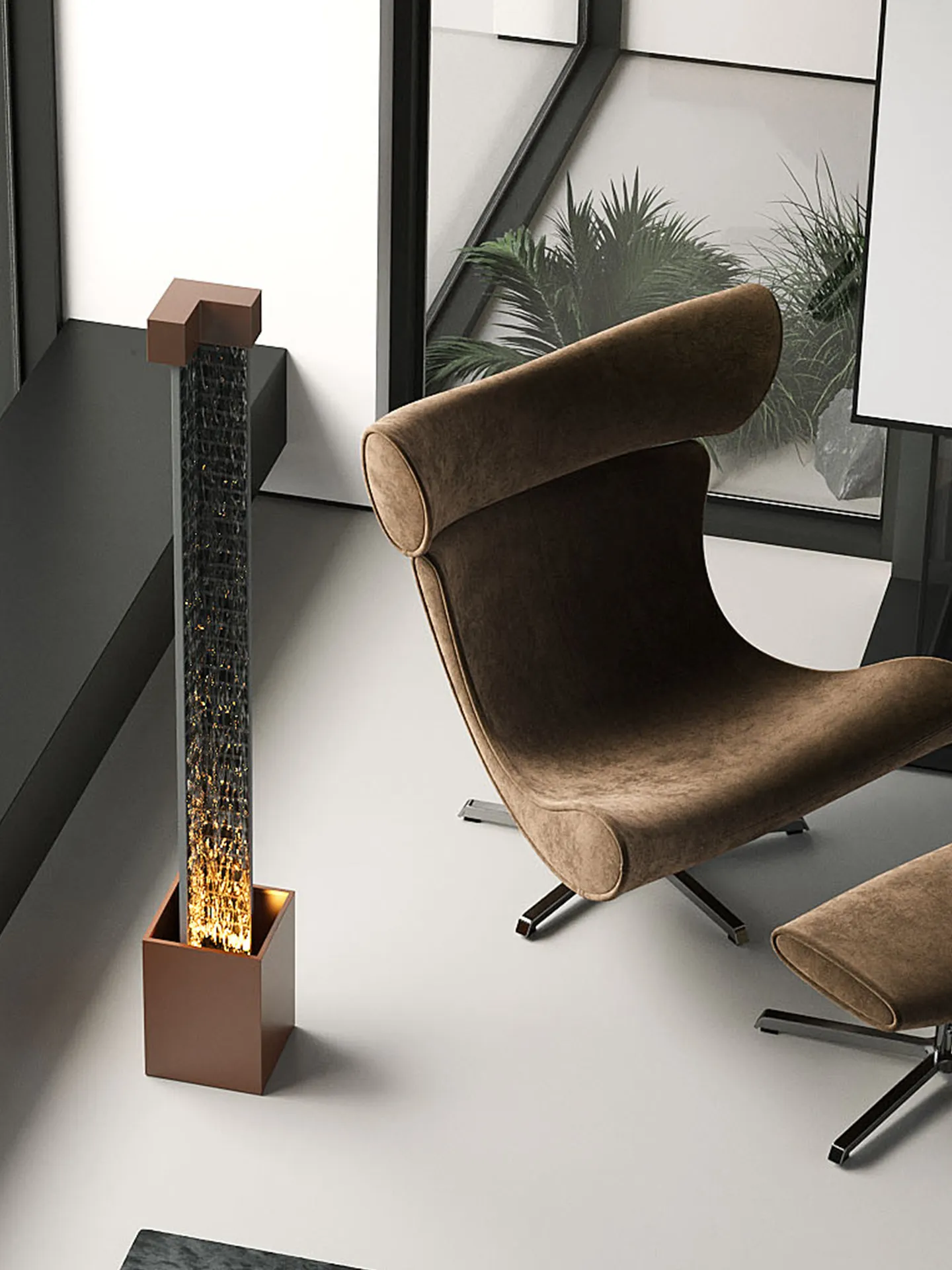 Minimalist flowing water ornament circulating water living room lucky water feature entrance light luxury decoration
Minimalist flowing water ornament circulating water living room lucky water feature entrance light luxury decoration