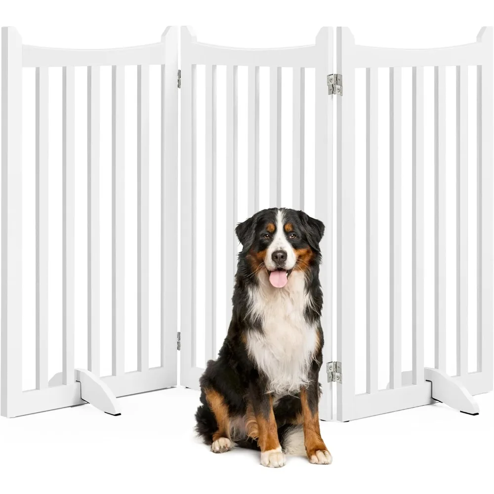 Dog Gate Extra Large Freestanding Pet Gate 3-Panel Dog Fence for Indoor, Stairs, Doorways, Halls, Kitchen Pet Barrier White
Dog Gate Extra Large Freestanding Pet Gate 3-Panel Dog Fence for Indoor, Stairs, Doorways, Halls, Kitchen Pet Barrier White
