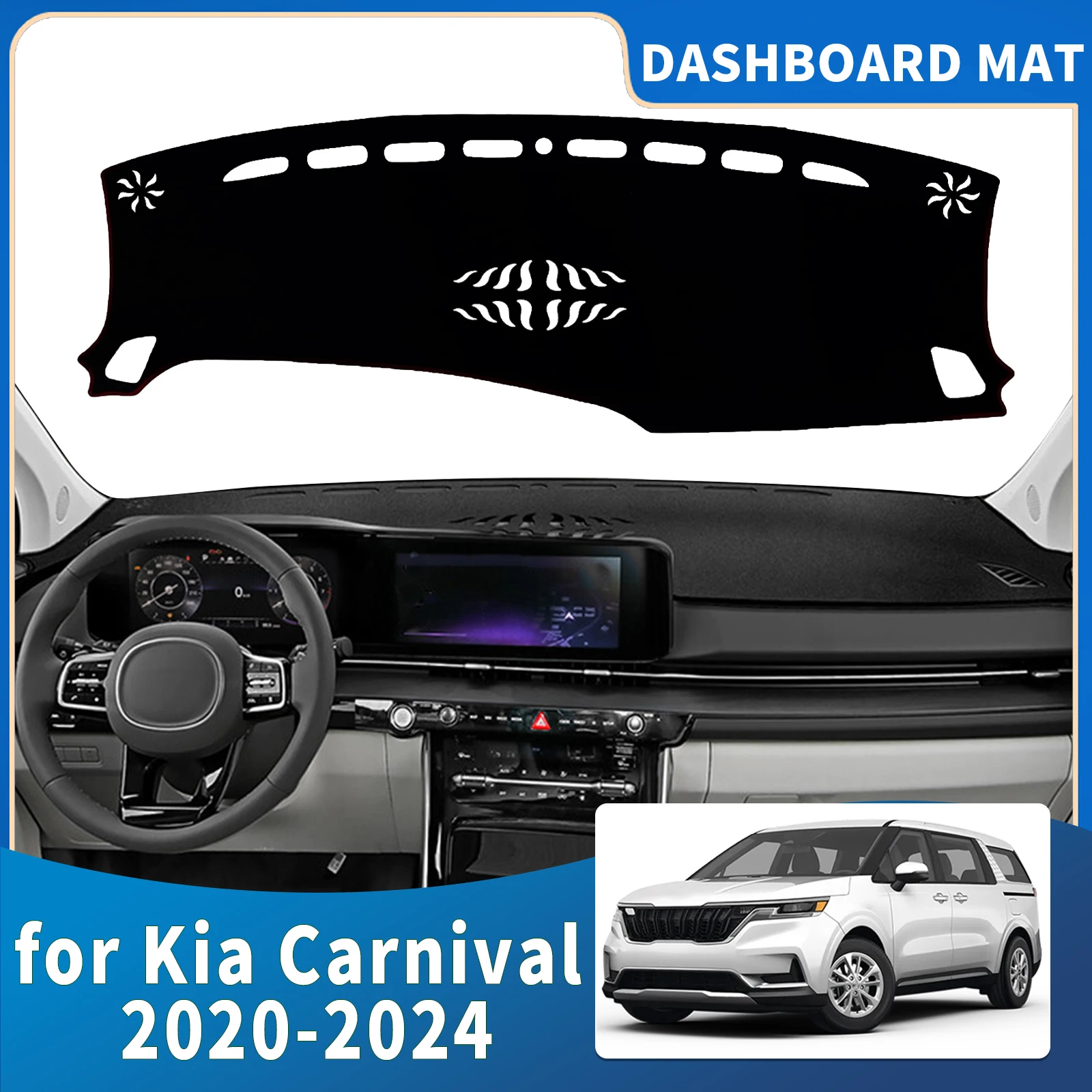 for Kia Carnival KA4 2020 2021 2022 2023 2024 High Quality Dashboard Cover Mat Sunshade Anti‑UV Protector Dash Pad Accessories
for Kia Carnival KA4 2020 2021 2022 2023 2024 High Quality Dashboard Cover Mat Sunshade Anti‑UV Protector Dash Pad Accessories