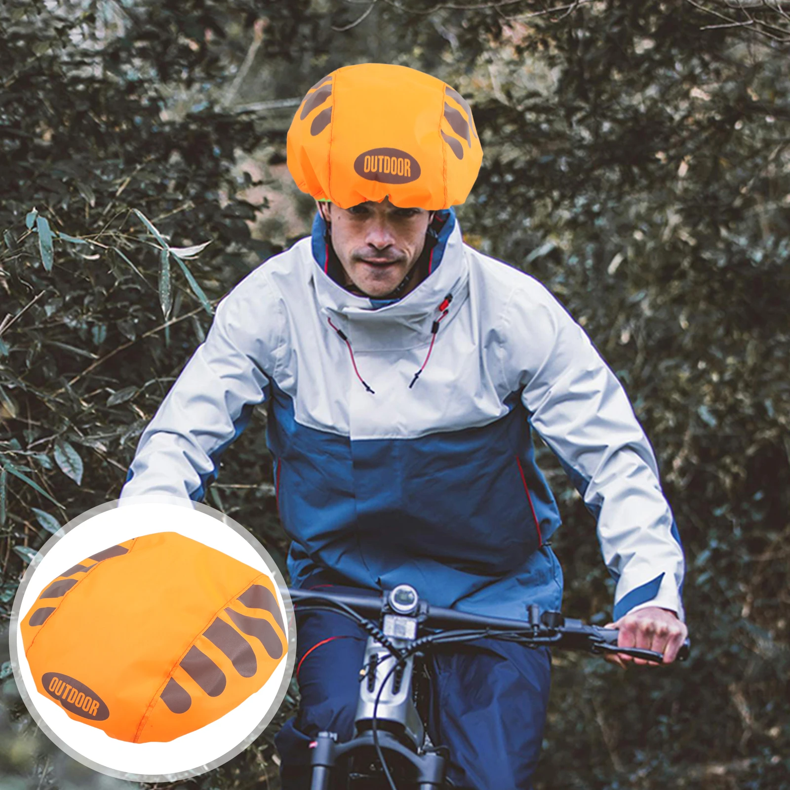 1pc Cycling Cover Waterproof Rain Gear Reflective Strips Oxford Cloth Durable Breathable Fits All Orange
1pc Cycling Cover Waterproof Rain Gear Reflective Strips Oxford Cloth Durable Breathable Fits All Orange