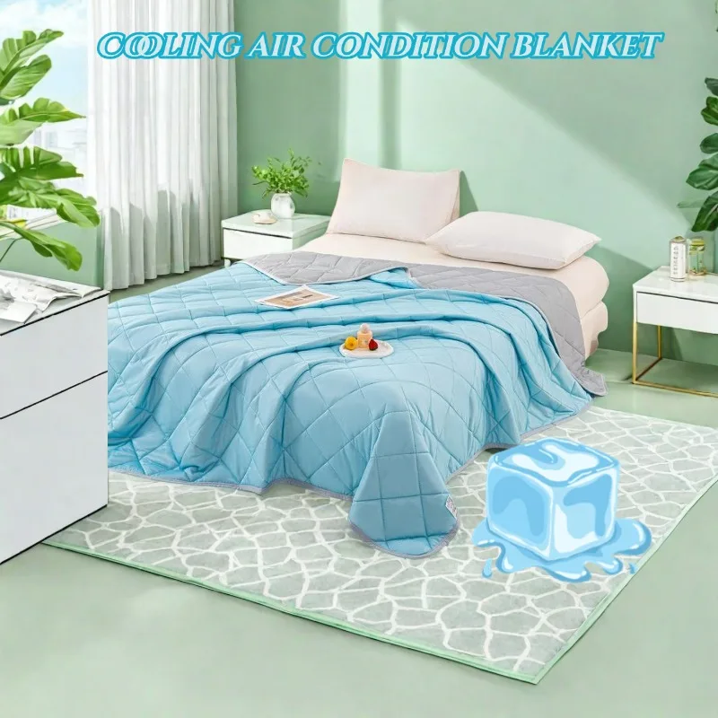 Summer Breathable Ice Silk Blanket for Bedroom Washable Plaid Air Conditon Comforter Lightweight Cold Feeling Quilts Adults 여름이불 
Summer Breathable Ice Silk Blanket for Bedroom Washable Plaid Air Conditon Comforter Lightweight Cold Feeling Quilts Adults 여름이불