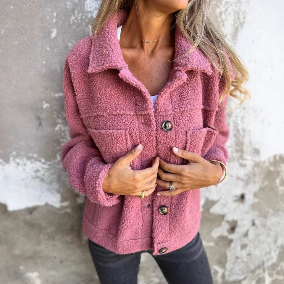 2025 Ropa De Mujer Plush Warm Jacket Button Solid Color Pocket Long Sleeve Versatile Jacket Nuevo En Chaquetas Coat Winter Women
2025 Ropa De Mujer Plush Warm Jacket Button Solid Color Pocket Long Sleeve Versatile Jacket Nuevo En Chaquetas Coat Winter Women