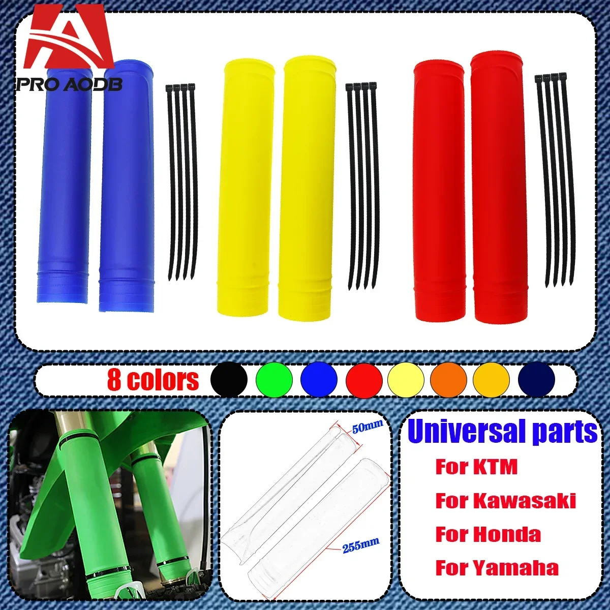 Motocross Universal Fork Cover Shock Absorber Guard Protector For KTM Yamaha Kasawaki Suzuki Honda Husqvarna TC TE TX FX FE FC
Motocross Universal Fork Cover Shock Absorber Guard Protector For KTM Yamaha Kasawaki Suzuki Honda Husqvarna TC TE TX FX FE FC