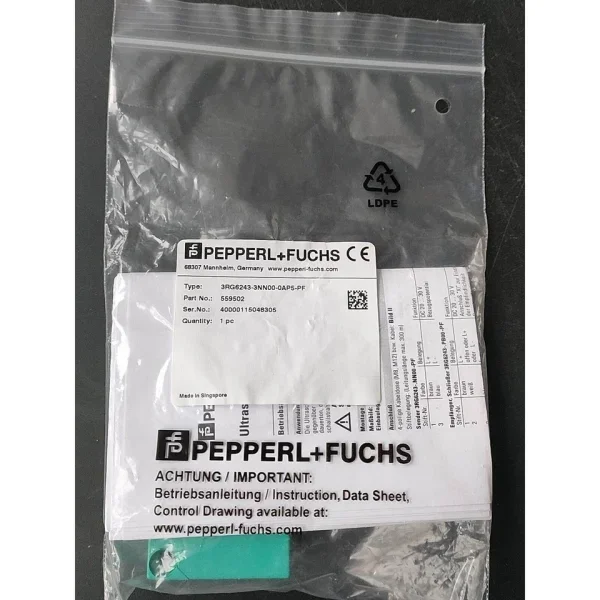 1 шт. Новый оригинальный датчик 3RG6243-3NN00-0AP5-PF 559502 для ПЛК, в наличии
1 шт. Новый оригинальный датчик 3RG6243-3NN00-0AP5-PF 559502 для ПЛК, в наличии