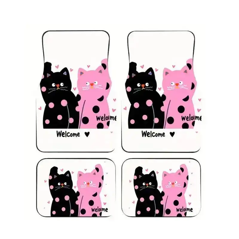 4Pcs Welcome Lucky Cat Print Car Floor Mats Non-Slip Waterproof Universal Foot Pads Car Interior Suit Sedan SUV Truck For Gift
4Pcs Welcome Lucky Cat Print Car Floor Mats Non-Slip Waterproof Universal Foot Pads Car Interior Suit Sedan SUV Truck For Gift