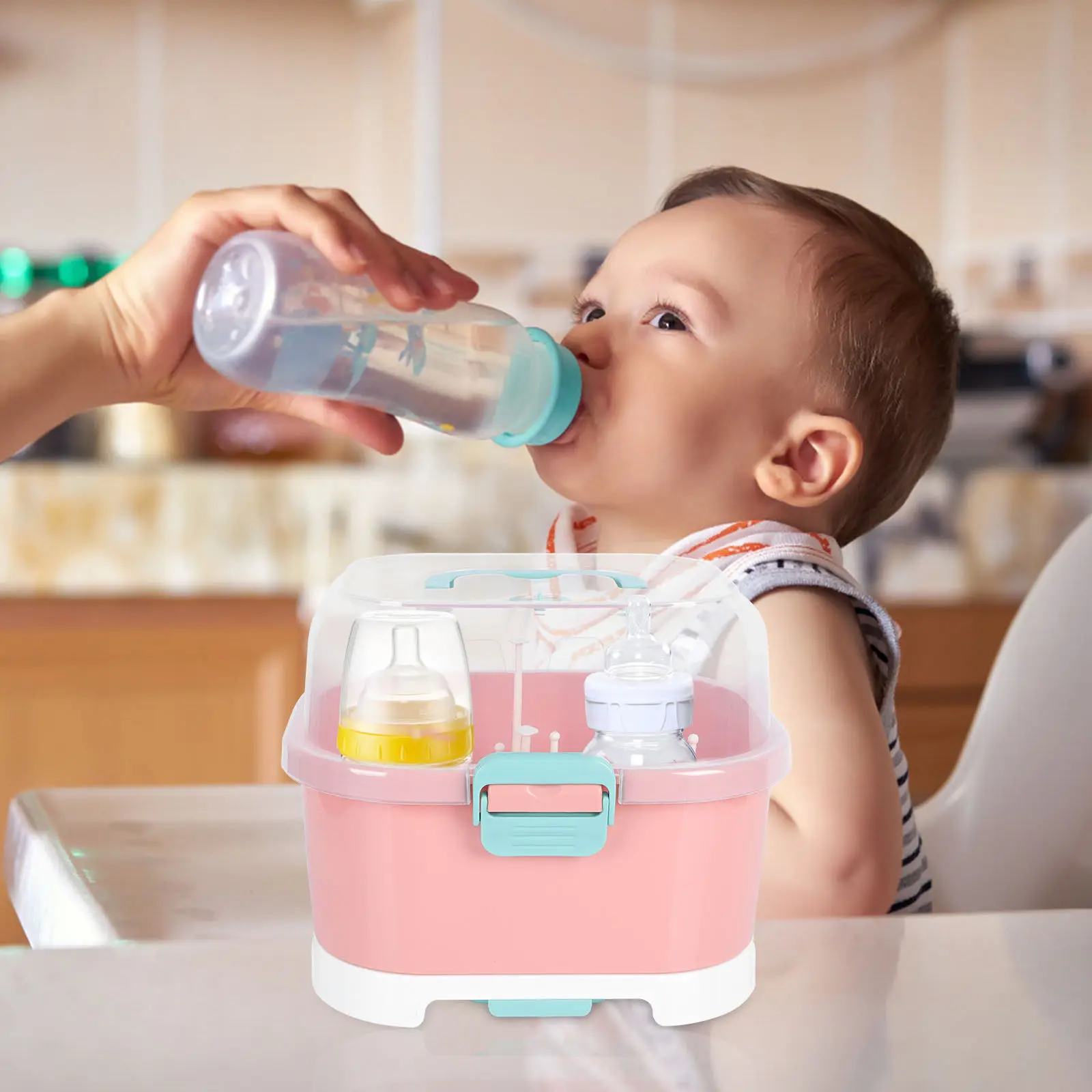 Baby Bottle Drying Rack High Capacity Detachable PP Draining Box for Bottles Pacifiers Accessories Kitchen Organizer
Baby Bottle Drying Rack High Capacity Detachable PP Draining Box for Bottles Pacifiers Accessories Kitchen Organizer