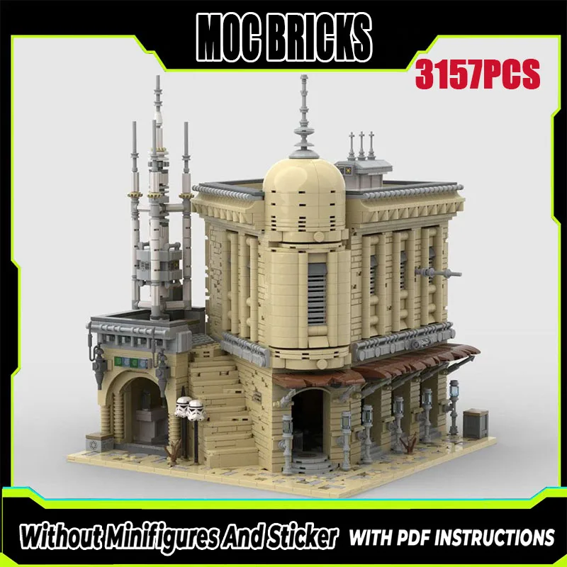 Новые строительные блоки MOC, модель здания, Tatooine Boutique Hotel, модульные строительные блоки, детская игрушка, подарок, набор для сборки «сделай сам»
Новые строительные блоки MOC, модель здания, Tatooine Boutique Hotel, модульные строительные блоки, детская игрушка, подарок, набор для сборки «сделай сам»