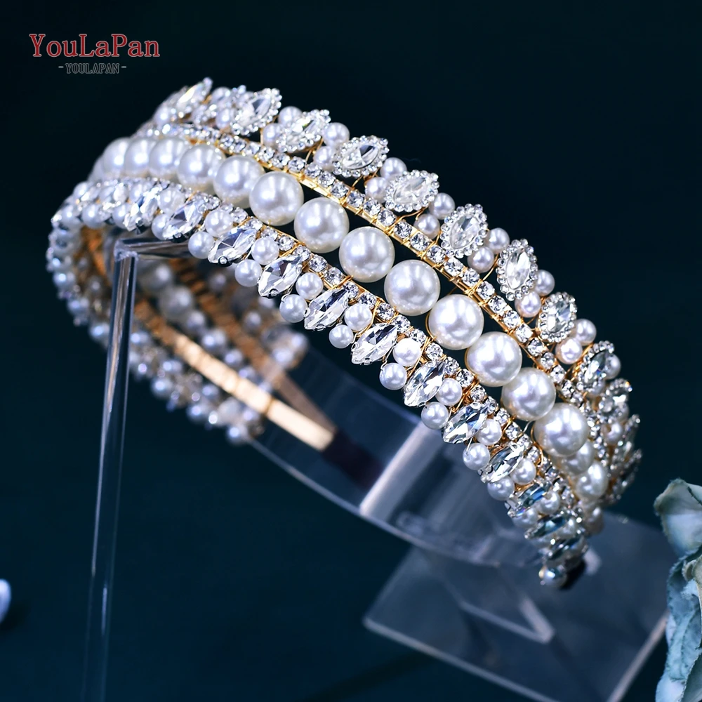 YouLaPan Pearl Rhinestone Hair Hoop Wedding Bride Hair Accessories Women Elegant Headwear Girls Gift Banquet Party Jewelry HP631
YouLaPan Pearl Rhinestone Hair Hoop Wedding Bride Hair Accessories Women Elegant Headwear Girls Gift Banquet Party Jewelry HP631