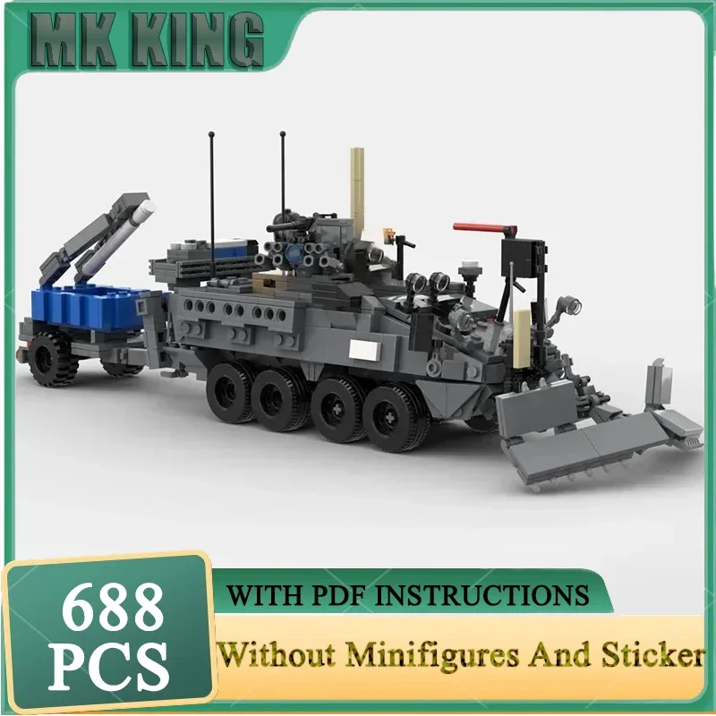 Moc Building Bricks US Army Support Vehicle M1257A1 Engineering Car Model Technology Block DIY Assembly Sets Christmas Gift Toy
Moc Building Bricks US Army Support Vehicle M1257A1 Engineering Car Model Technology Block DIY Assembly Sets Christmas Gift Toy