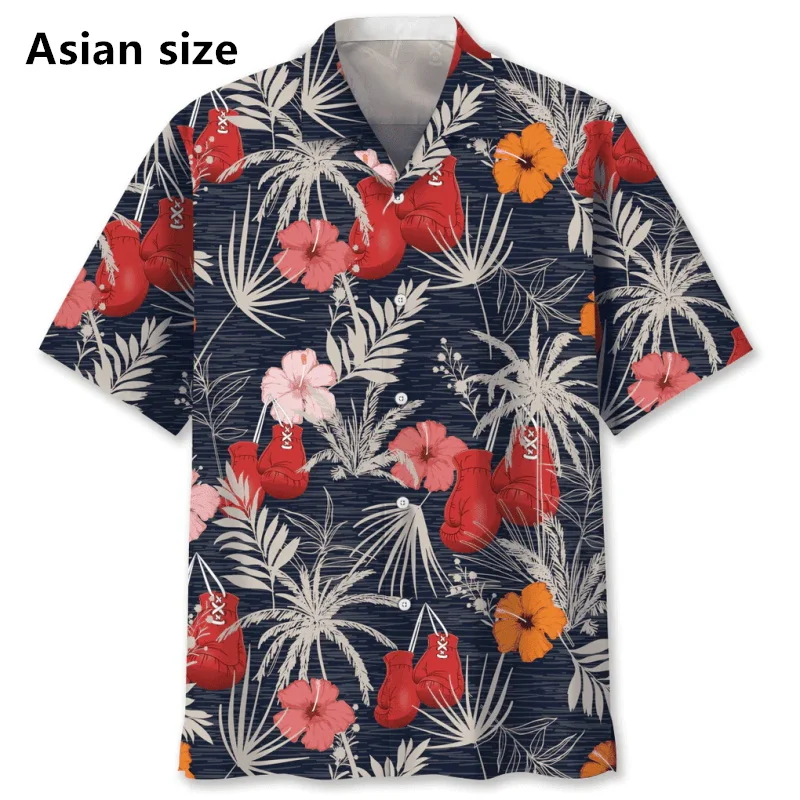 3D Print Boxing Gloves Pattern Tropical Leaf Hawaiian Shirt For Men Summer Men's Short Sleeve Button Up Beach Shirts Clothes
3D Print Boxing Gloves Pattern Tropical Leaf Hawaiian Shirt For Men Summer Men's Short Sleeve Button Up Beach Shirts Clothes