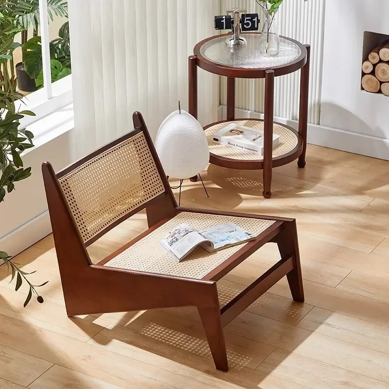Modern Solid Wood Rattan Chair Retro Recliner Sofa Leisure Lounge Chair for Living Room Office or Salon
Modern Solid Wood Rattan Chair Retro Recliner Sofa Leisure Lounge Chair for Living Room Office or Salon
