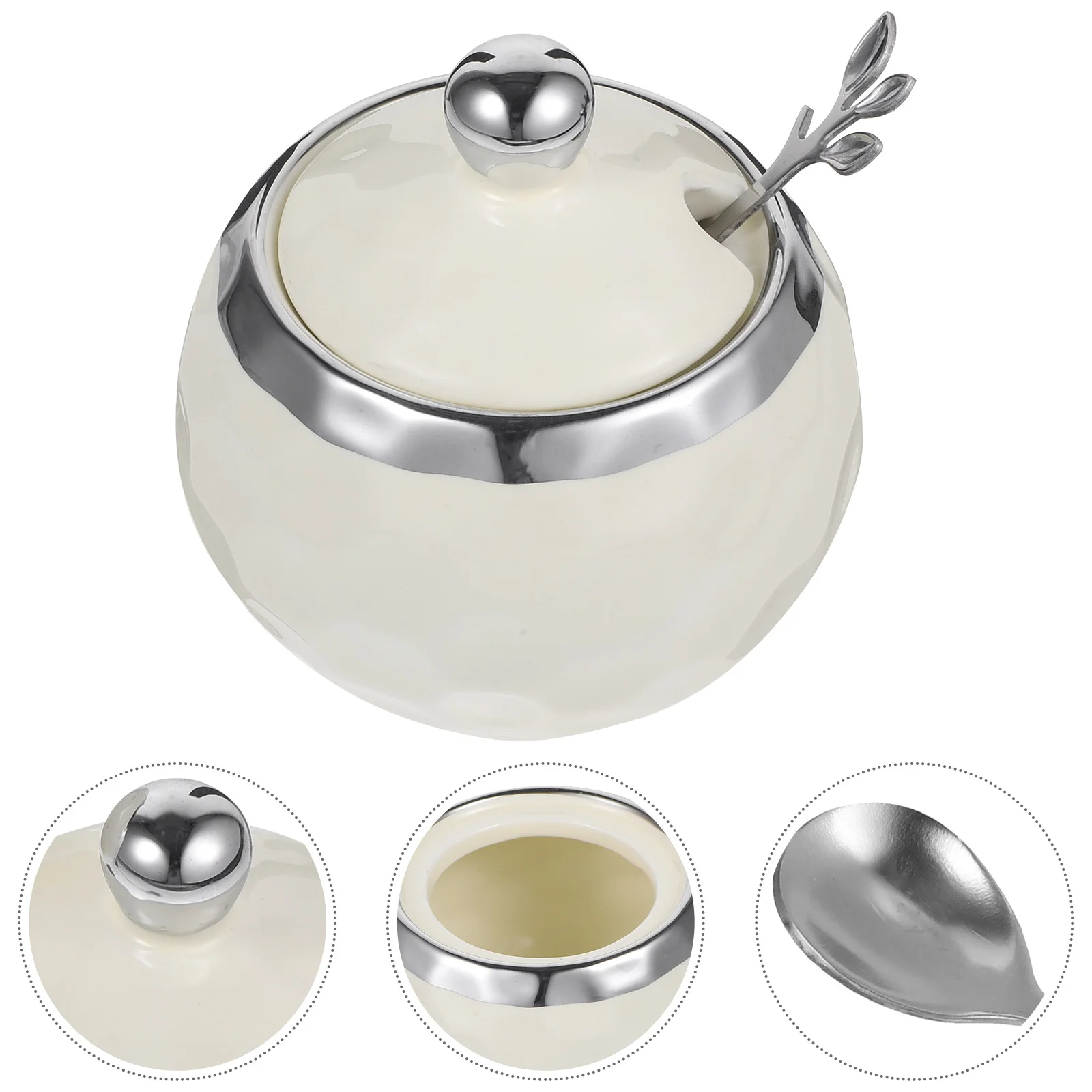 Ceramic Seasoning Container Sugar Jar with Lid Spoon Multifunctional Kitchen Spice Holder Salt Storage Jar Spice Container 
Ceramic Seasoning Container Sugar Jar with Lid Spoon Multifunctional Kitchen Spice Holder Salt Storage Jar Spice Container