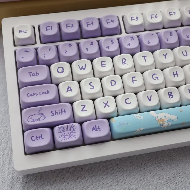 Sanrio Kawaii Cinnamoroll колпачки для клавиш в мультяшном стиле PBT механические колпачки для клавиш MOA и XDA очень милые аксессуары для клавиатуры
Sanrio Kawaii Cinnamoroll колпачки для клавиш в мультяшном стиле PBT механические колпачки для клавиш MOA и XDA очень милые аксессуары для клавиатуры