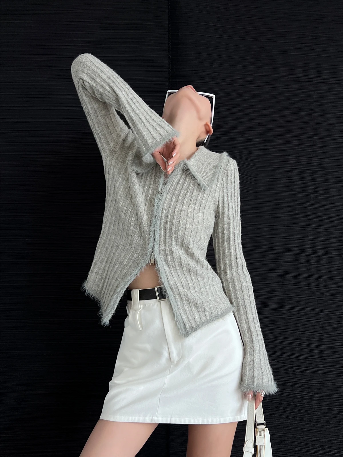 Women's Zipper Knitted Sweater Cardigan Slim Fit Outerwear Top PAPERLLL Commute Sle Long Sve Regular Length Pure Color
Women's Zipper Knitted Sweater Cardigan Slim Fit Outerwear Top PAPERLLL Commute Sle Long Sve Regular Length Pure Color