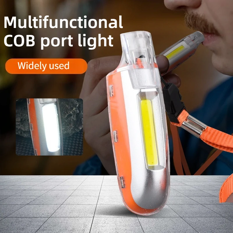 Popular handheld keychain light multi-function neck whistle light outdoor sports running warning whistle light
Popular handheld keychain light multi-function neck whistle light outdoor sports running warning whistle light