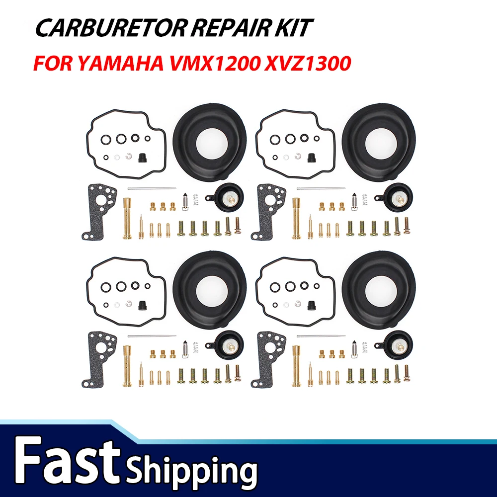 4sets Carburetor Repair Kit For Yamaha VMX1200 XVZ1300 VMX 1200 XVZ 1300 Motorcycle Carb Rebuild Kit
4sets Carburetor Repair Kit For Yamaha VMX1200 XVZ1300 VMX 1200 XVZ 1300 Motorcycle Carb Rebuild Kit