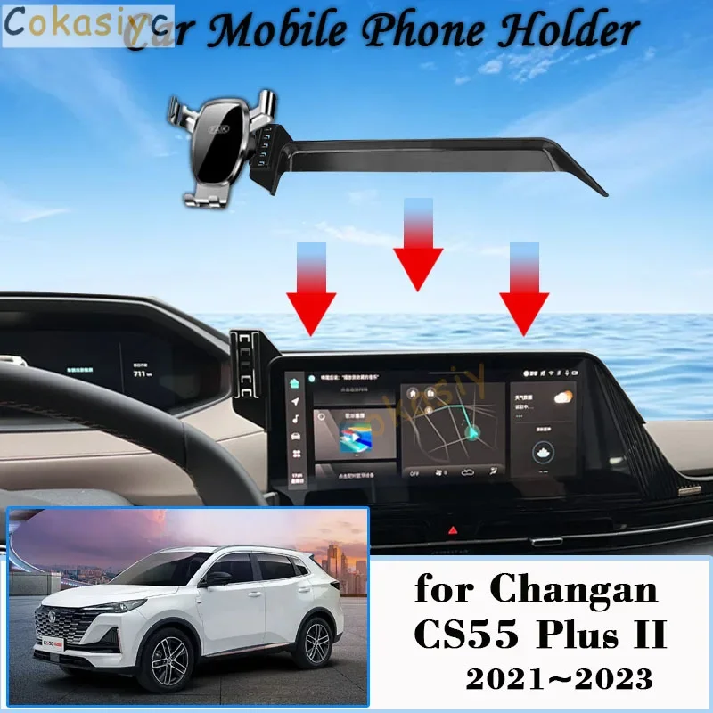 Car Mobile Phone Holder for Changan CS55 Plus II 2021~2023 Air Vent Cellphone Bracket Auto Smartphone Stand Gravity Accessories
Car Mobile Phone Holder for Changan CS55 Plus II 2021~2023 Air Vent Cellphone Bracket Auto Smartphone Stand Gravity Accessories