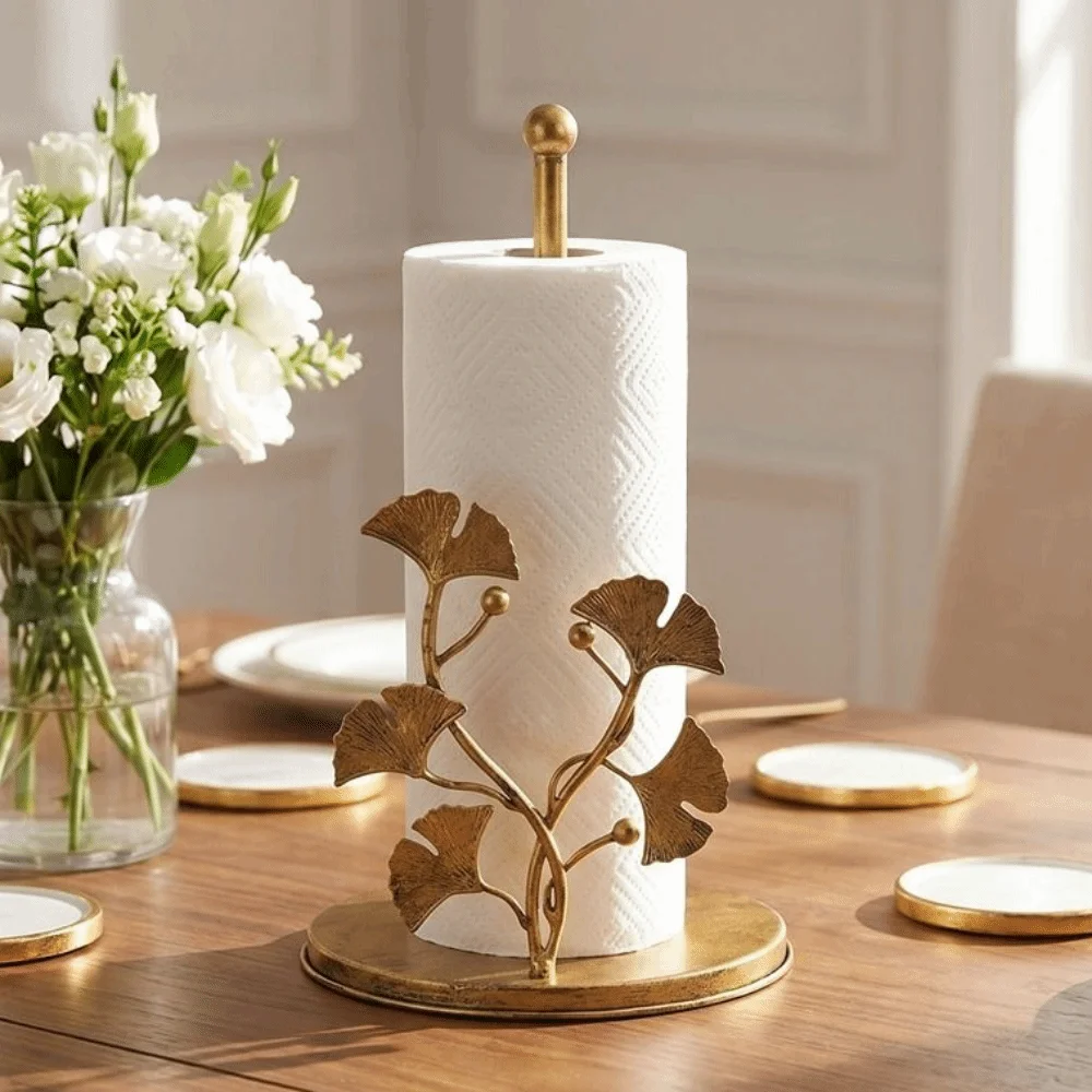 Iron Vertical Tissue Holder Ginkgo Leaf Free Standing Roll Paper Rack Rose Shaped One-handed Tear Roll Paper Towel Holder
Iron Vertical Tissue Holder Ginkgo Leaf Free Standing Roll Paper Rack Rose Shaped One-handed Tear Roll Paper Towel Holder