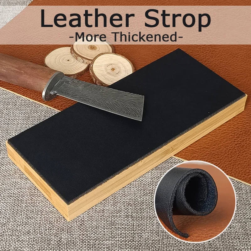 Strop (Genuine Cowhide) with Polishing Compound, Knife Stropping Block for Sharpening & Honing Knives, Straight Razor
Strop (Genuine Cowhide) with Polishing Compound, Knife Stropping Block for Sharpening & Honing Knives, Straight Razor