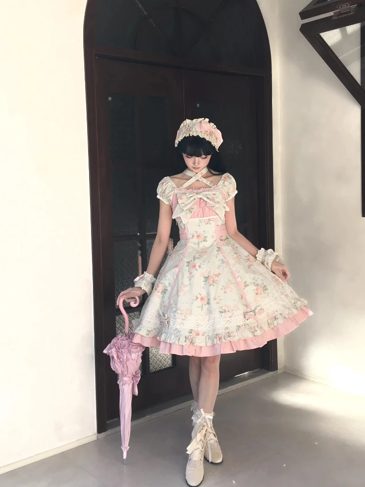 Meet Spring - Floral Printed Old School Lolita OP Dress by Alice in the Mirror PRE ORDER / 3 months
Meet Spring - Floral Printed Old School Lolita OP Dress by Alice in the Mirror PRE ORDER / 3 months
