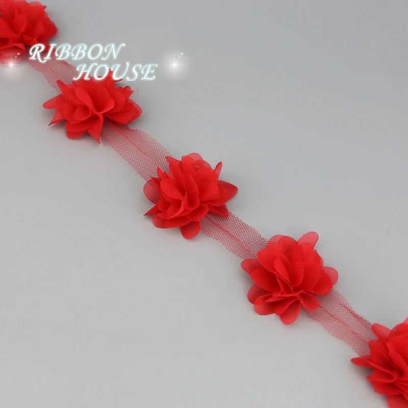 (60 pieces/lot) Red petal Chiffon lace fabric Webbing Decoration Love gift ribbons crafts 50mm width
(60 pieces/lot) Red petal Chiffon lace fabric Webbing Decoration Love gift ribbons crafts 50mm width