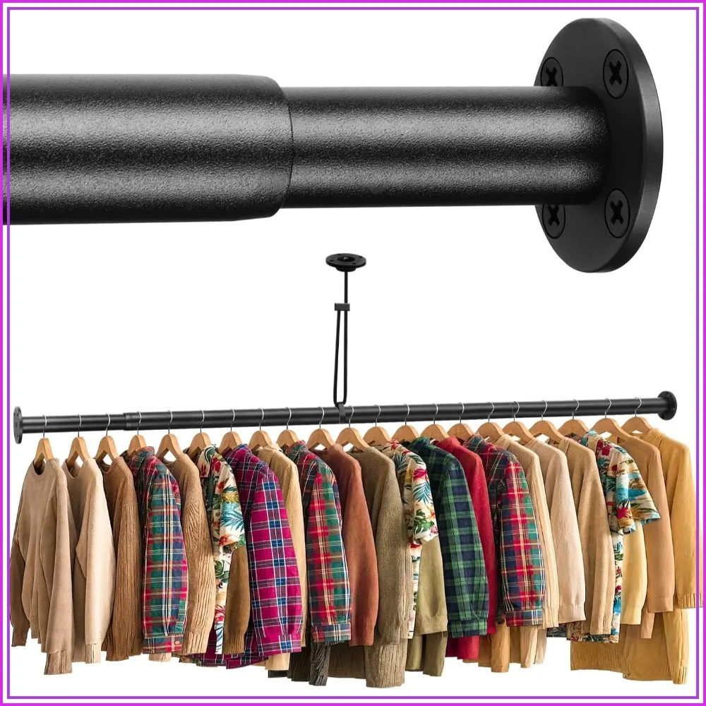 Adjustable Closet Rods for Hanging Clothes 17-82 inch Heavy Duty Closet Rod for Laundry, Bathroom, RV Closet Organization and Storage
Adjustable Closet Rods for Hanging Clothes 17-82 inch Heavy Duty Closet Rod for Laundry, Bathroom, RV Closet Organization and Storage