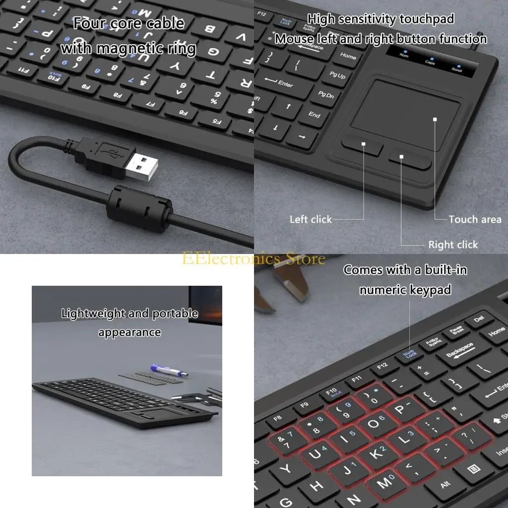 B03C High Durability Keyboards with Touchpads and USB Connectivitys for Industrial Applications
B03C High Durability Keyboards with Touchpads and USB Connectivitys for Industrial Applications