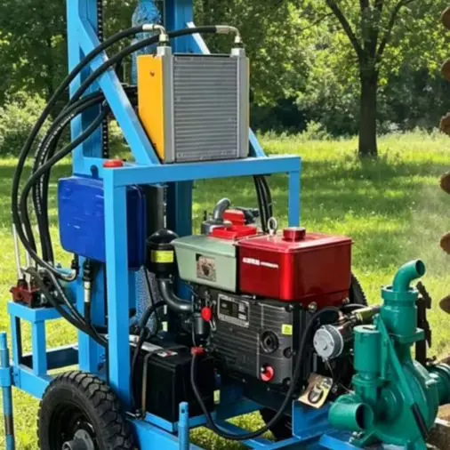 Customized Home & Farm Water Well Drill – High-Mobility Wheel Rig, 22-35HP Diesel, 200m Hydraulic Capacity
Customized Home & Farm Water Well Drill – High-Mobility Wheel Rig, 22-35HP Diesel, 200m Hydraulic Capacity