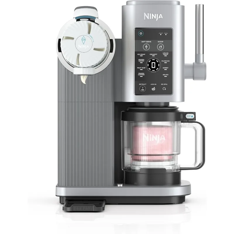 Ninja Swirl от CREAMi Прибор для приготовления мороженого и мягкой подачи, сорбет, молочный коктейль, замороженный йогурт, программа с низкими калориями и многое другое, 13-в-1
Ninja Swirl от CREAMi Прибор для приготовления мороженого и мягкой подачи, сорбет, молочный коктейль, замороженный йогурт, программа с низкими калориями и многое другое, 13-в-1