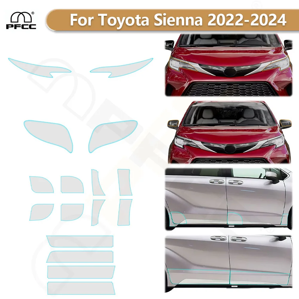 Headlight Rearview Door Extended TPU Protection Film For Toyota Sienna 2022-2024 Anti-scratch Pre-cut PPF Clear Bra Resistant
Headlight Rearview Door Extended TPU Protection Film For Toyota Sienna 2022-2024 Anti-scratch Pre-cut PPF Clear Bra Resistant